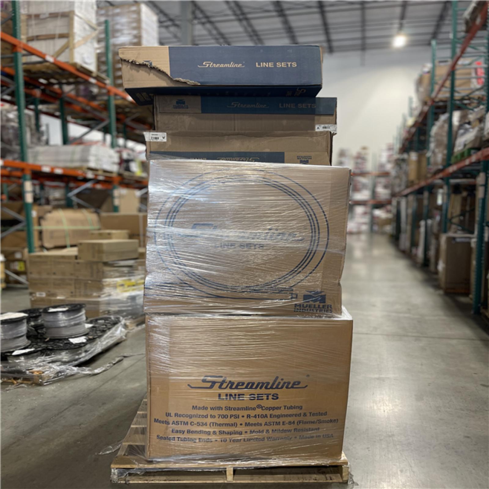 DALLAS LOCATION- AS-IS Mueller Industries 3/8 in. x 1-1/8 in. x 3/8 in. x 50 ft. Air Conditioner Line Set (13 UNITS)