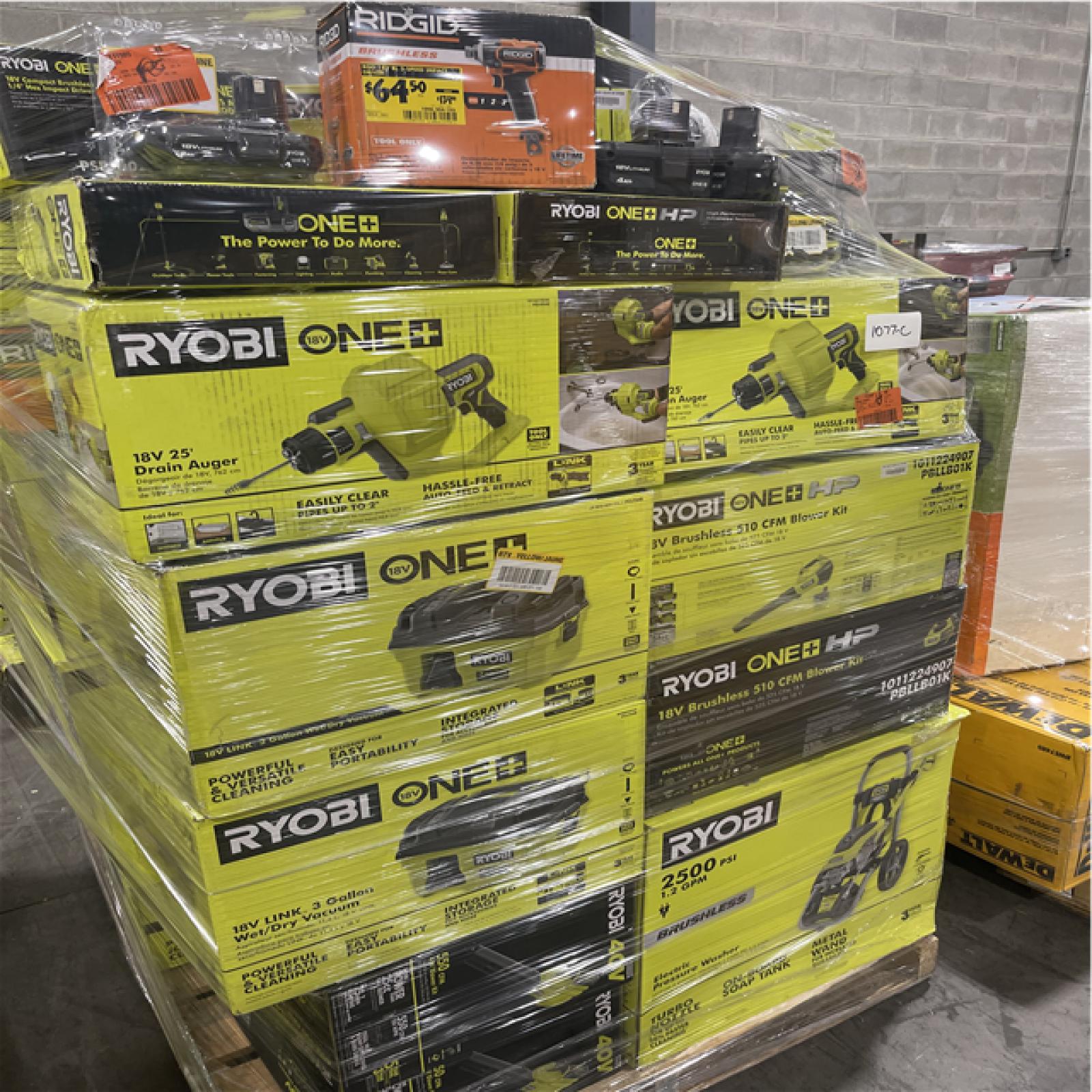 Pittston Location As-Is Power Tools Partial Truckload (11 Pallets) 1077-C