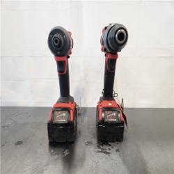 AS-IS- Milwaukee FUEL 18V Lithium-Ion Brushless Cordless Hammer Drill and Impact Driver Combo Kit