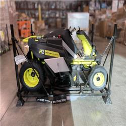 DALLAS LOCATION- RYOBI R1 80V HP Brushless Lithium Battery Cordless Electric 30 in. Riding Lawn Mower with 14 Ah Battery and Charger