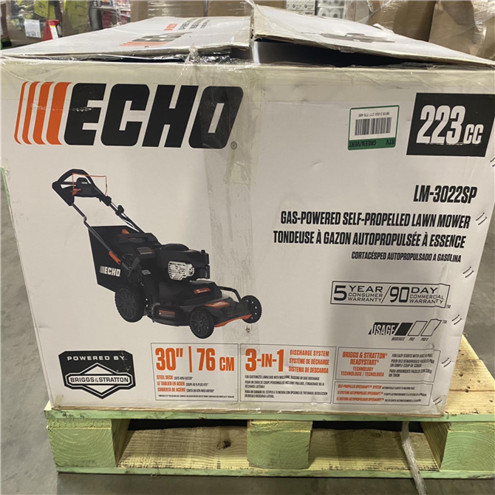 Dallas Location - As-Is ECHO 30 in. 223 CC Gas Lawn Mower