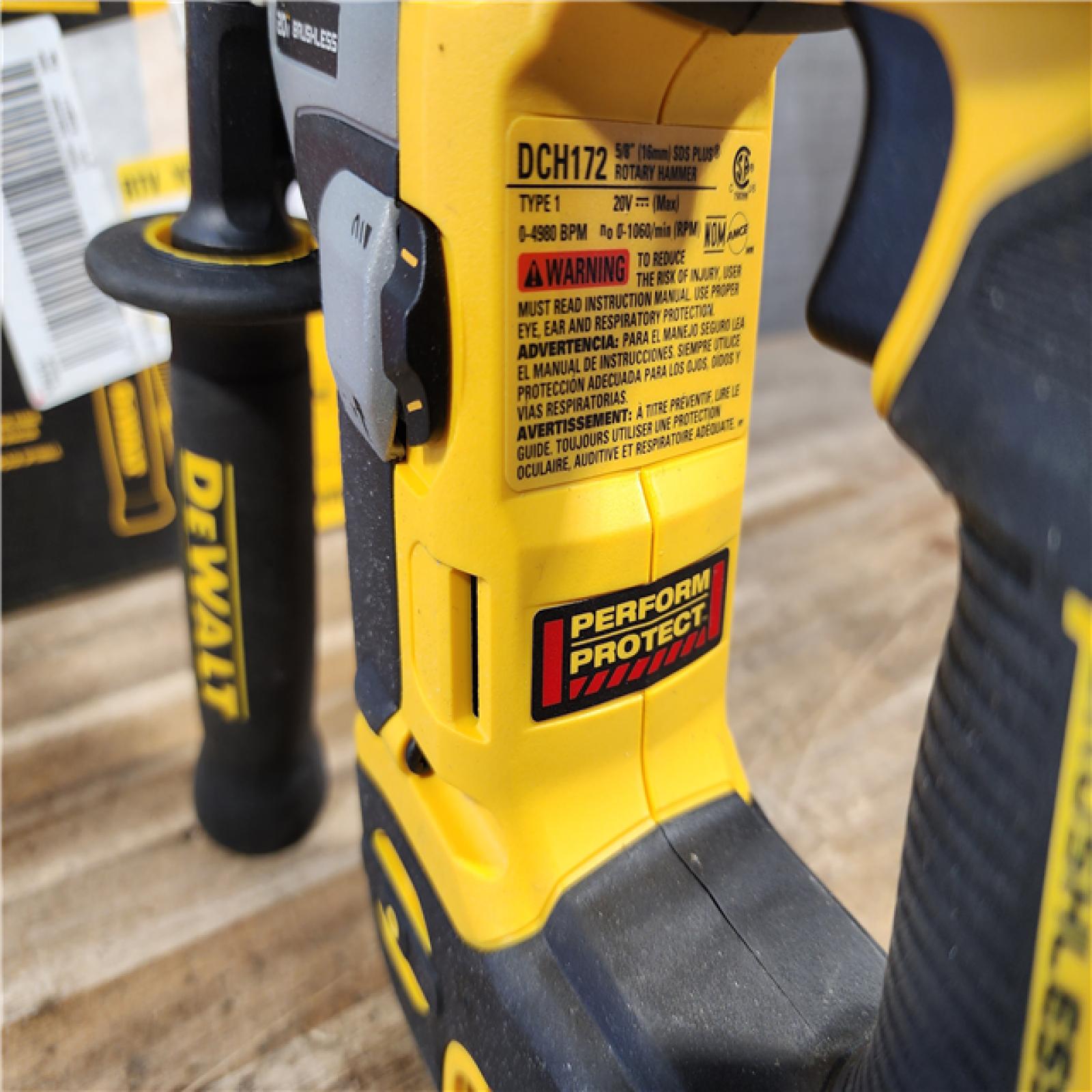 HOUSTON LOCATION - AS-IS DEWALT ATOMIC 20V MAX Cordless Brushless Ultra-Compact 5/8 in. SDS Plus Hammer Drill (Tool Only)