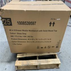 DALLAS LOCATION - HUSKY 46IN 9 DRAWER MOBILE WORKBENCH