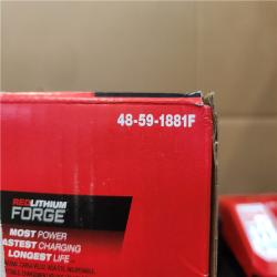 Phoenix NEW Milwaukee M18 18-Volt Lith-Ion Redlithium FORGE Starter Kit w/ 8. 0Ah Battery & Rapid Charger w/ 5.0 Ah Battery