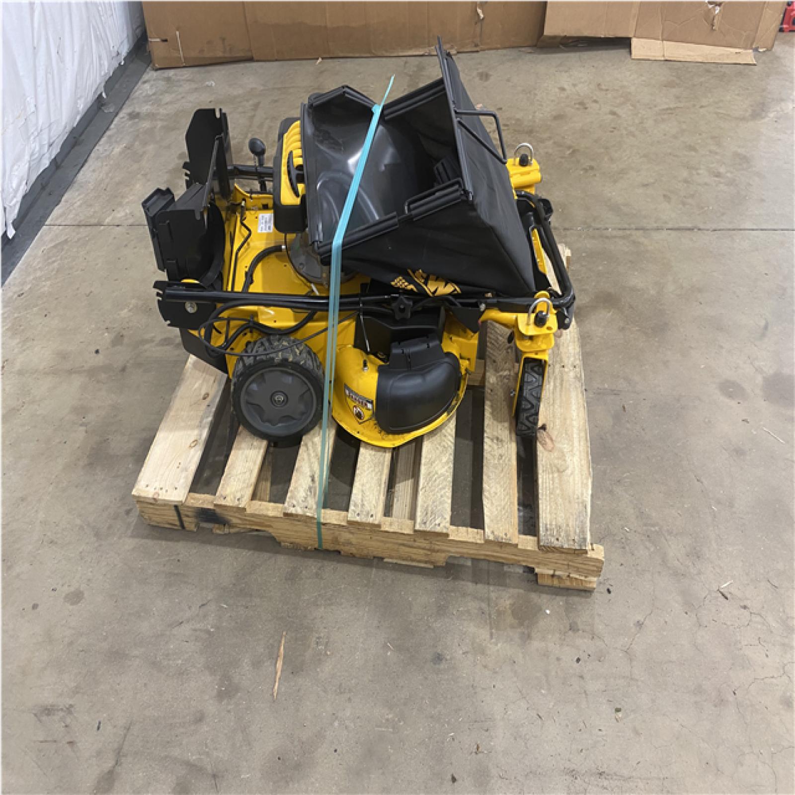 Houston Location - AS-IS Outdoor Power Equipment DEWALT LAWN MOWER 28 INCH WIDE CUT