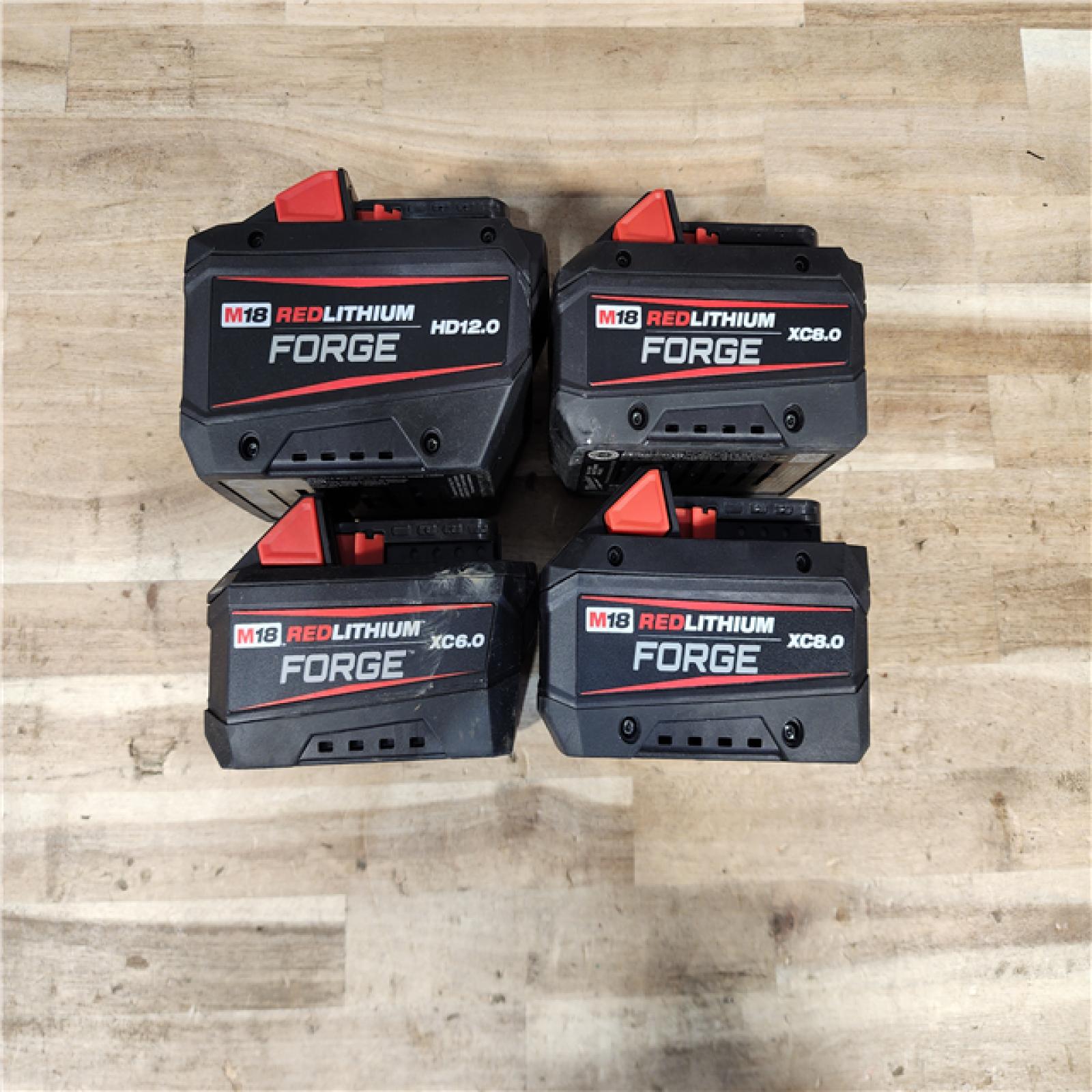 HOUSTON LOCATION - AS-IS MILWAUKEE FORGE BATTERY PACK QTY - 4