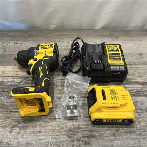 AS-IS DEWALT Atomic 20V Lithium-Ion Cordless Compact 1/2 in. Drill/Driver Kit