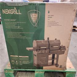 Phoenix NEW Nexgrill Oakford 1150 Pro 3-Burner Propane Gas and Offset Charcoal Smoker Combo Grill in Black