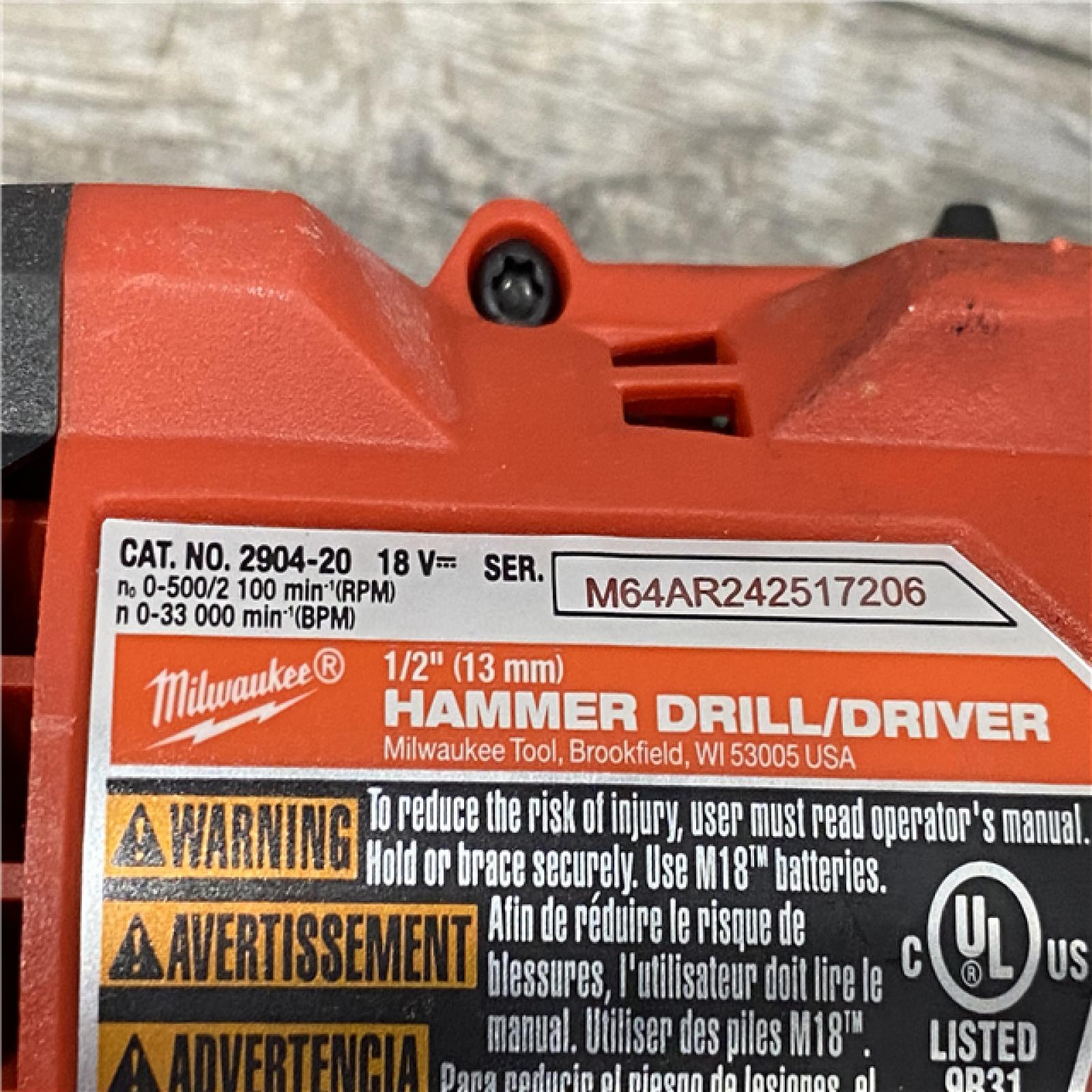 AS-IS Milwaukee FUEL 18V Lithium-Ion Brushless Cordless Hammer Drill and Impact Driver Combo Kit