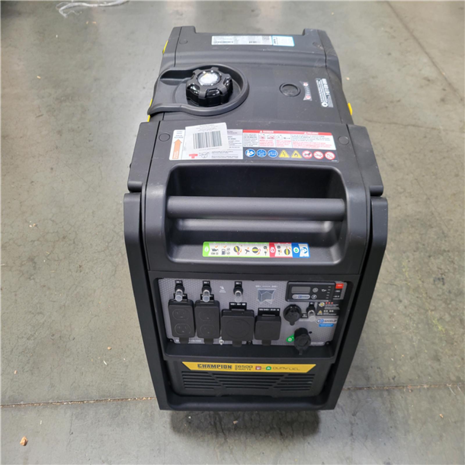CALIFORNIA NEW CHAMPION 6 500-WATT DUAL FUEL POETABLE GENERATOR  W/ COSHEILD