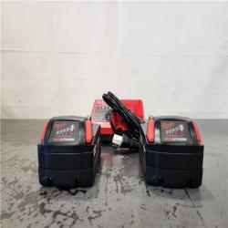 AS-IS- Milwaukee 18-Volt Lithium-Ion XC Starter Kit with Two 5.0Ah Batteries and Charger