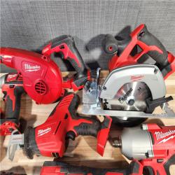 HOUSTON LOCATION - AS-IS M18 18-Volt Lithium-Ion Cordless Combo Kit 9-Tool with 2-Batteries, Charger and Tool Bag