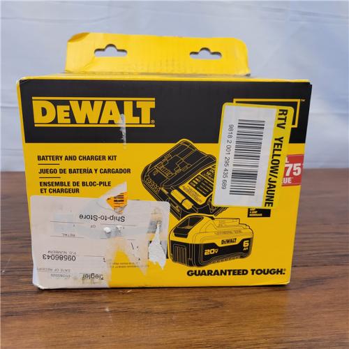 NEW DEWALT 20V MAX Lithium-Ion 6.0Ah and 4.0Ah Battery and Charger Starter Kit