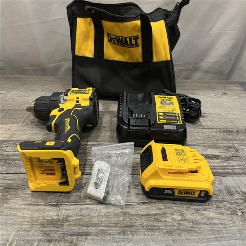 AS-IS DEWALT Atomic 20V Lithium-Ion Cordless Compact 1/2 in. Drill/Driver Kit