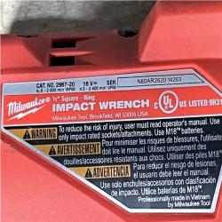 Houston Locations AS-IS Milwaukee FUEL 18V Lithium-Ion Brushless Cordless 1/2 in. Impact Wrench with Friction Ring (Tool-Only)
