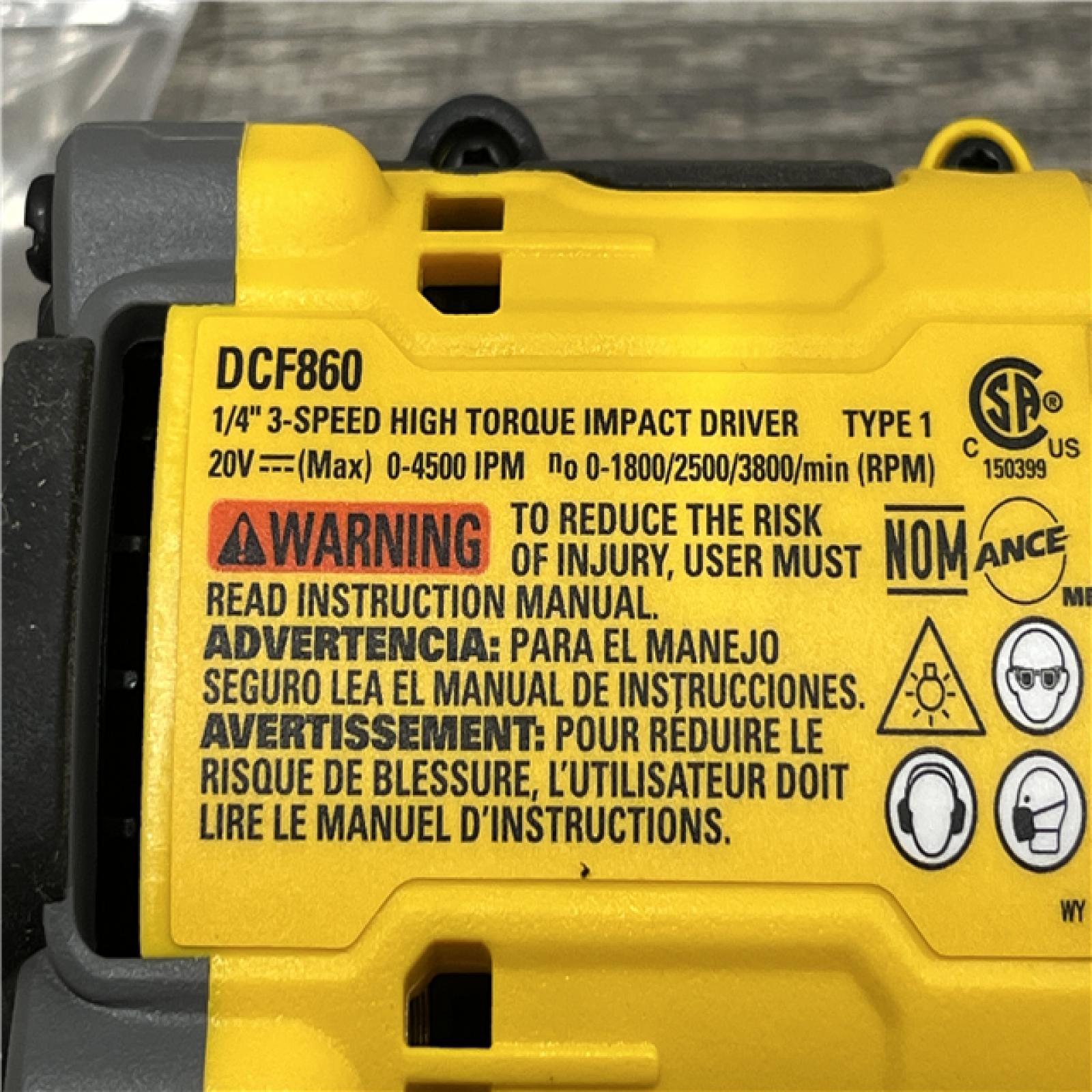 AS-IS DEWALT 20V MAX XR Cordless Impact Driver (Tool Only)