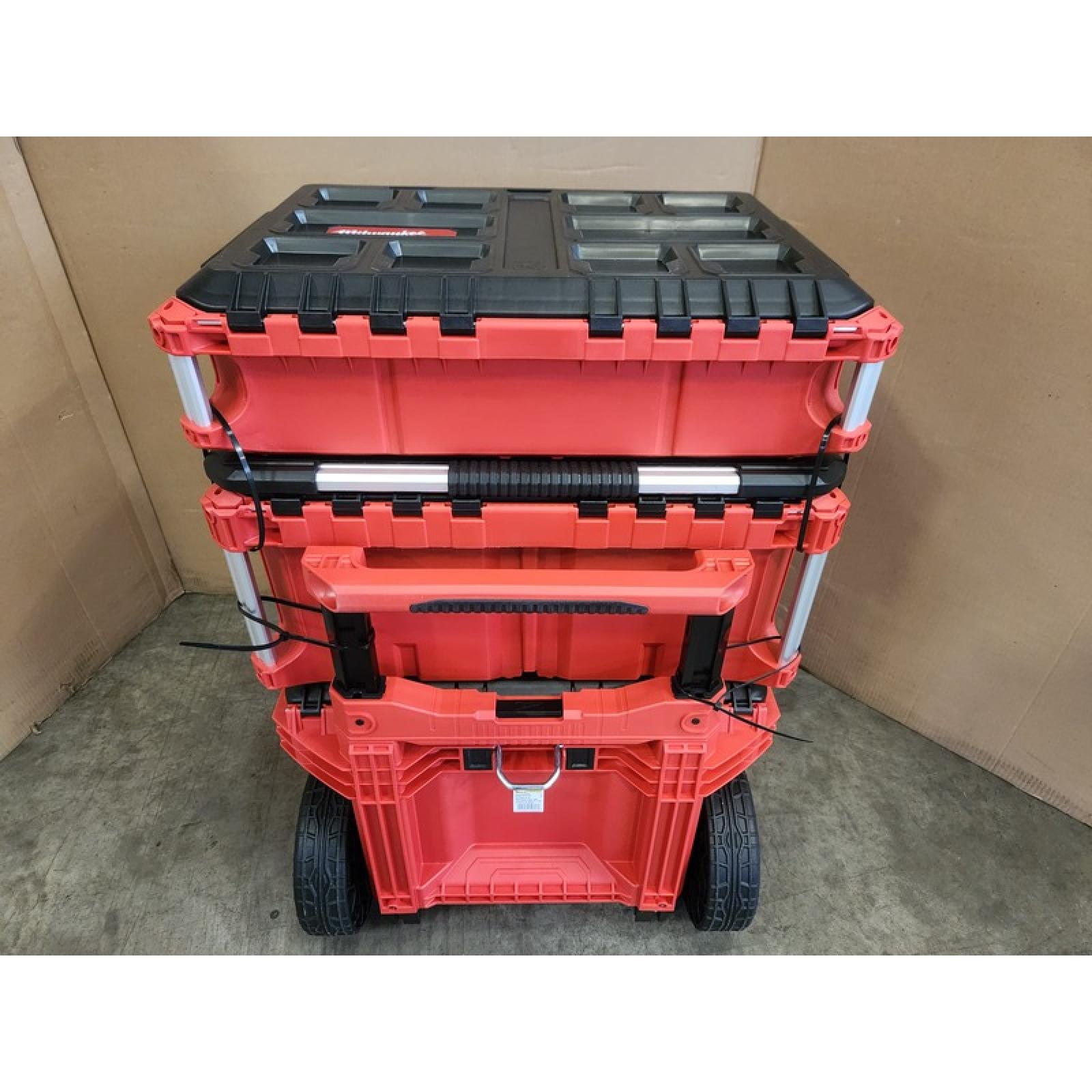 Phoenix NEW Milwaukee PACKOUT 22 in. Rolling Tool Box  22 in. Large Tool Box and 22 in. Medium Tool Box ProSystem Low Profile Handle