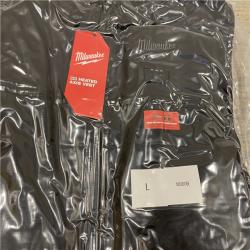 LIKE NEW - Milwaukee Men's Large 12-Volt Lithium-Ion Cordless Axis Black Heated Vest Kit