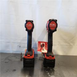 AS-IS- Milwaukee FUEL 18V Lithium-Ion Brushless Cordless Hammer Drill and Impact Driver Combo Kit