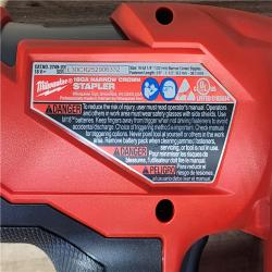 HOUSTON LOCATION - AS-IS (APPEARS LIKE NEW) Milwaukee FUEL 18-Volt Lithium-Ion Brushless Cordless 18-Gauge 1/4 in. Narrow Crown Stapler (Tool-Only)