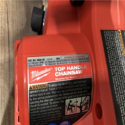 AS-IS Milwaukee FUEL 14 in. 18V Lithium-Ion Brushless Cordless Battery Top Handle Chainsaw (Tool Only)