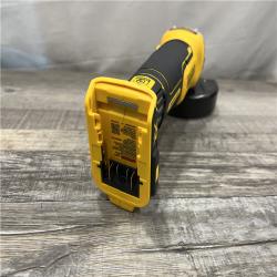 AS-IS DEWALT 20V MAX XR Cordless Brushless 4.5 in. Slide Switch Small Angle Grinder with Kickback Brake (Tool Only)