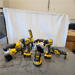 AS-IS- 20V Lithium-Ion Cordless 8-Tool Combo Kit with (2) 5.0 Ah Batteries and Charger