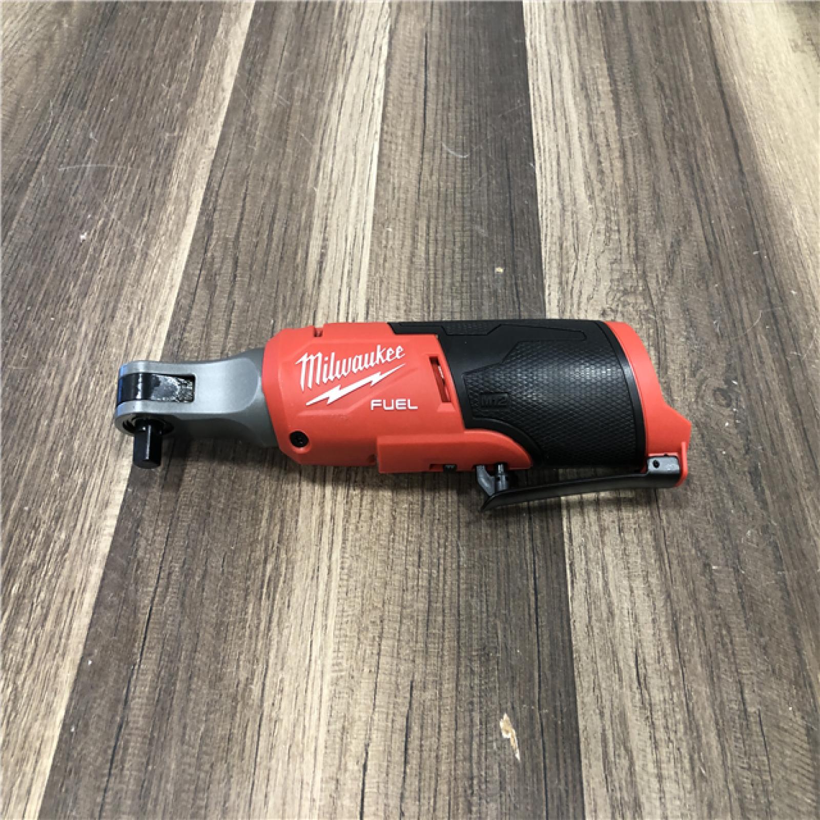 AS-IS Milwaukee  FUEL 12-Volt Lithium-Ion Brushless Cordless High Speed 3/8 in. Ratchet (Tool-Only)