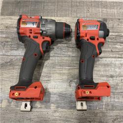 AS-IS Milwaukee FUEL 18V Lithium-Ion Brushless Cordless Hammer Drill and Impact Driver Combo Kit