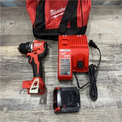 AS-IS Milwaukee 18V Lithium-Ion Brushless Cordless 1/2 in. Compact Drill/Driver with kit