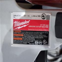 HOUSTON LOCATION - AS-IS Milwaukee 15 Amp Abrasive Chop Saw