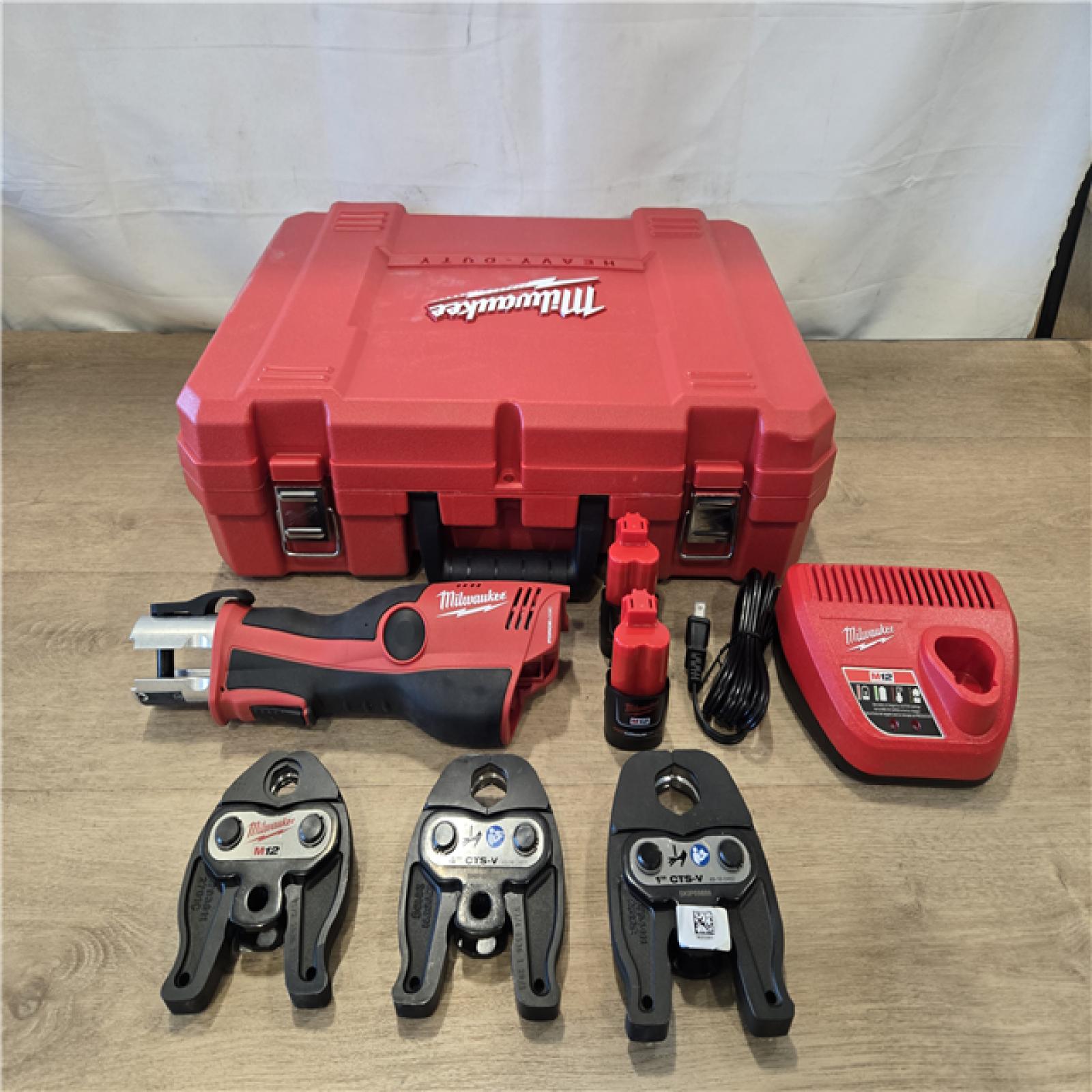 AS-IS Milwaukee 12-Volt Lithium-Ion Force Logic Cordless Press Tool Kit