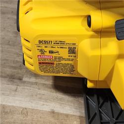 HOUSTON LOCATION - AS-IS DEWALT FLEXVOLT 60V MAX Cordless Brushless 7-1/4 in. Wormdrive Style Circular Saw (Tool Only)