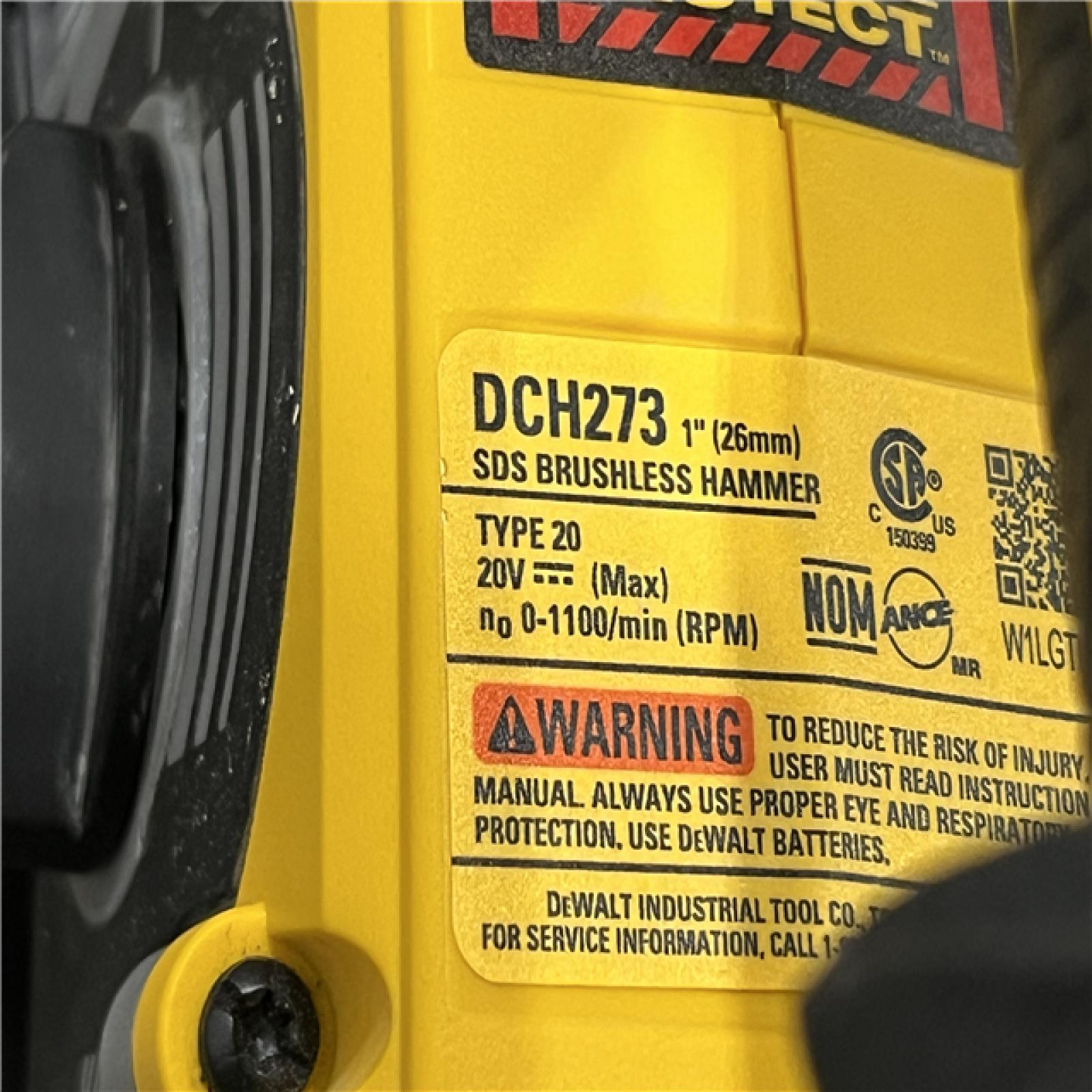 AS-IS DEWALT 20V MAX XR Cordless Brushless 1 in. SDS Plus L-Shape Rotary Hammer (Tool Only)