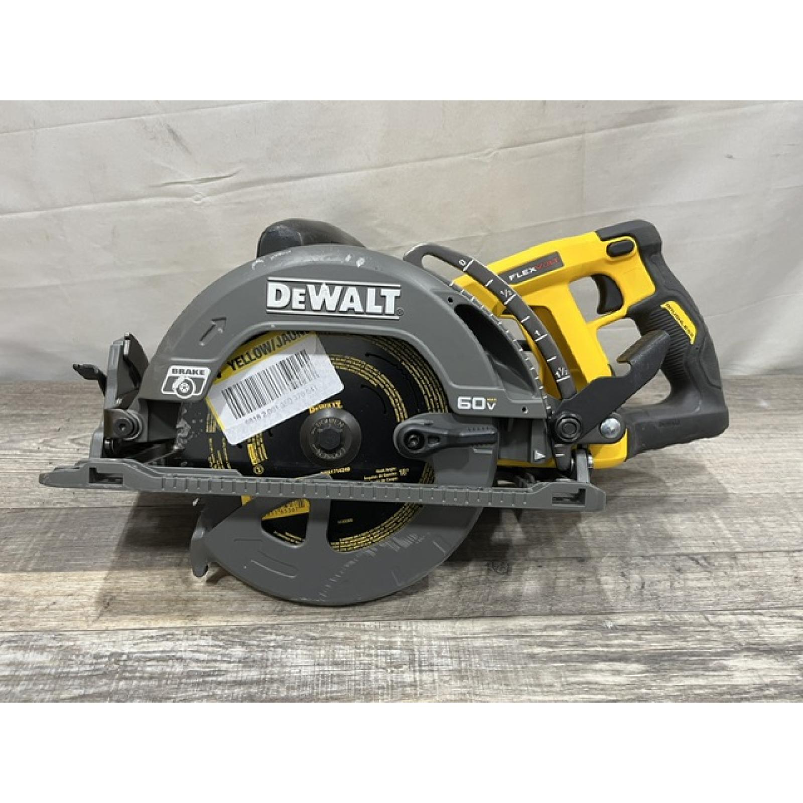 AS-IS DEWALT FLEXVOLT 60V MAX Cordless Brushless 7-1/4 in. Wormdrive Style Circular Saw (Tool Only)