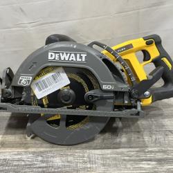 AS-IS DEWALT FLEXVOLT 60V MAX Cordless Brushless 7-1/4 in. Wormdrive Style Circular Saw (Tool Only)