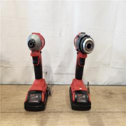 AS-IS- Milwaukee 18V Lithium-Ion Brushless Cordless Compact Drill/Impact Combo Kit