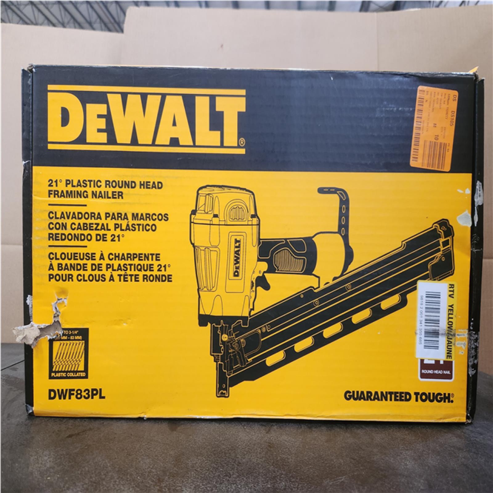 Phoenix NEW DEWALT Pneumatic 21-Degree Collated Corded Framing Nailer
