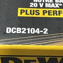 NEW - DEWALT 20V MAX XR Lithium-Ion 4.0 Ah Battery Packs (2-Pack)