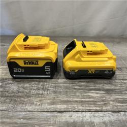 AS-IS DEWALT 20V MAX Lithium-Ion Starter Kit with 4.0 Ah and 5.0 Ah Batteries and Charger