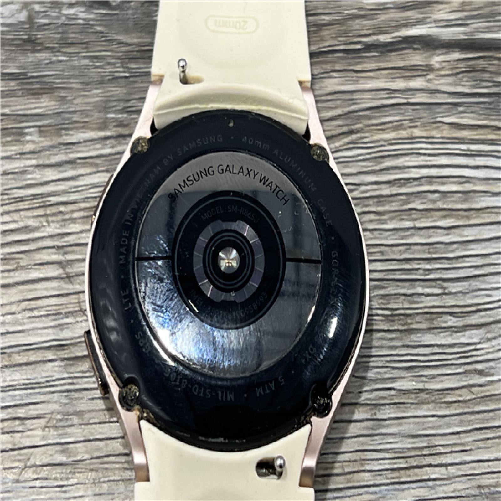 AS-IS Samsung Galaxy Watch4 (GPS) + Cellular 40mm Pink Gold Band