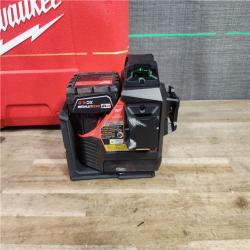 HOUSTON LOCATION - AS-IS Milwaukee-3632-21 M12 Green Beam Laser 360? 3-Plane Kit