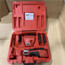 Good - MILWAUKEE 12-Volt Lithium-Ion Force Logic Cordless Press Tool Kit (3 Jaws Included) with Two 1.5 Ah Battery and Hard Case