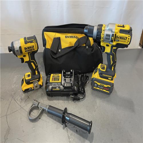 AS-IS - DEWALT 20V MAX Cordless Brushless Hammer Drill/Driver 2 Tool Combo Kit
