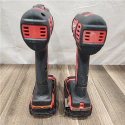 AS-IS- Milwaukee 18V Cordless Brushed 2-Tool Drill/Driver and Impact Driver Kit