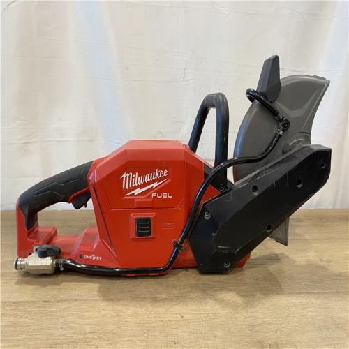 AS-IS Milwaukee FUEL ONE-KEY 18V Lithium-Ion Brushless Cordless 9 in. Cut Off Saw (Tool-Only)
