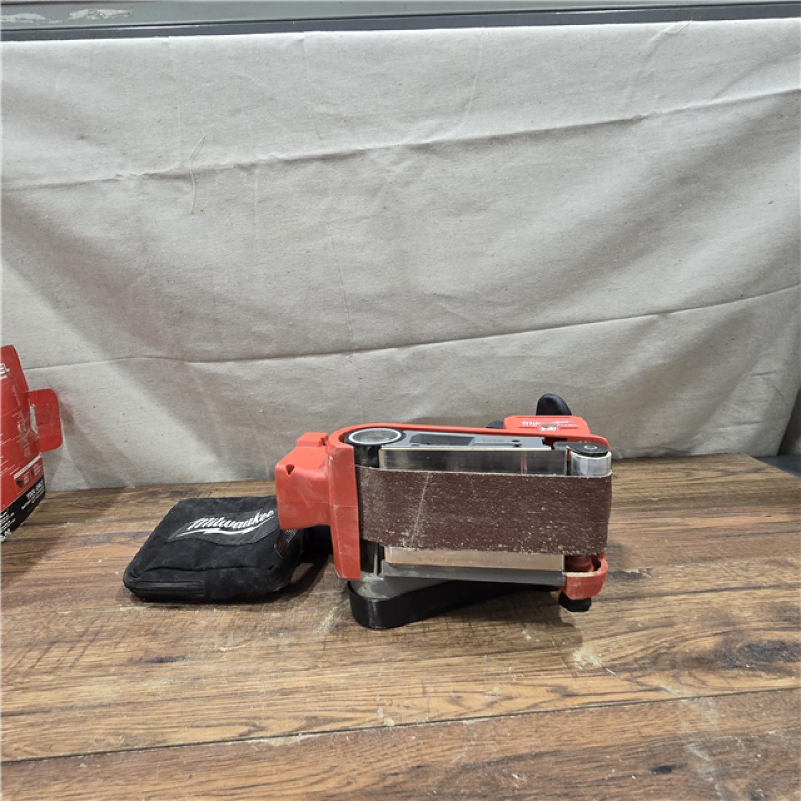 AS-IS Milwaukee M18 Fuel 8 Amps 18 V 3 in. W X 18 in. L Cordless Belt Sander Tool Only