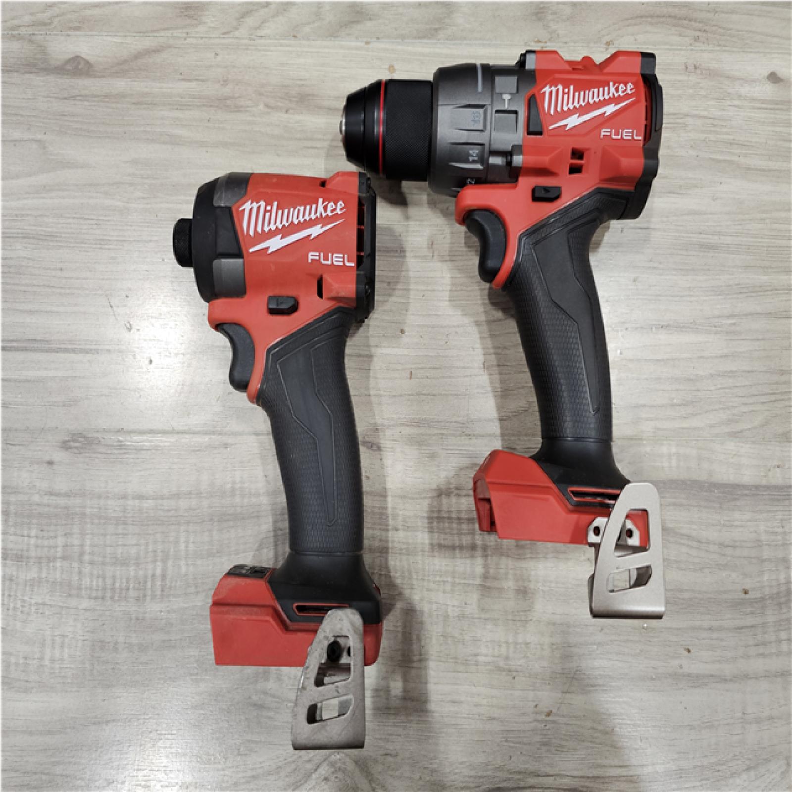 AS-IS Milwaukee FUEL 18V Lithium-Ion Brushless Cordless Hammer Drill and Impact Driver Combo Kit