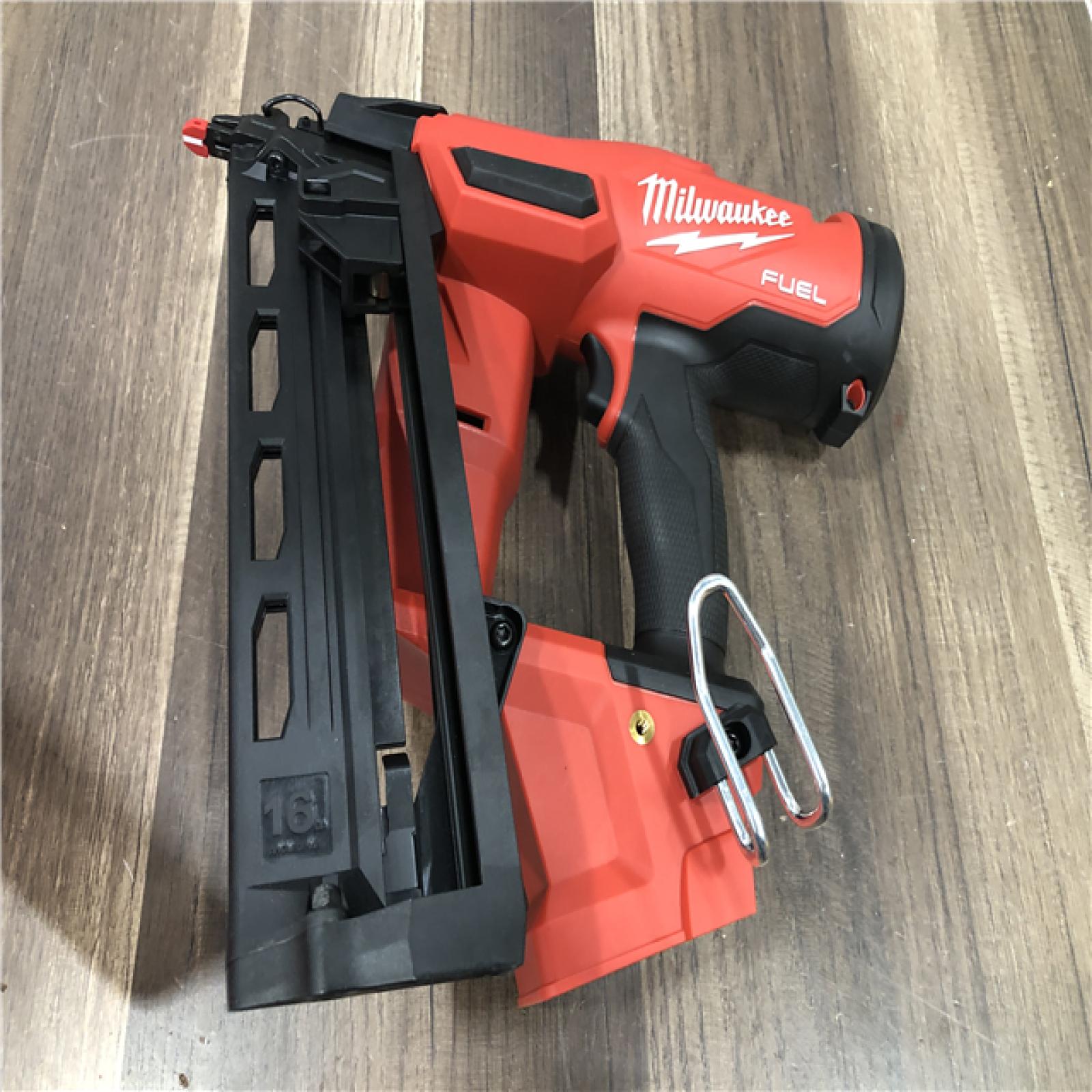 AS-IS Milwaukee FUEL 18-Volt Lithium-Ion Brushless Cordless Gen II 16-Gauge Angled Finish Nailer (Tool-Only)