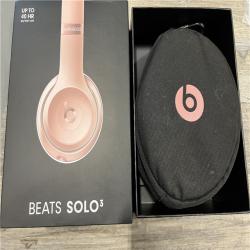 AS-IS Beats Solo3 Wireless On-Ear Headphones -Rose Gold